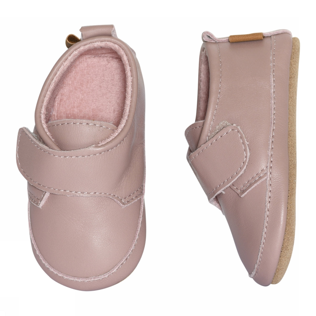 Melton Leather Slippers Alt Rosa ādas čībiņas