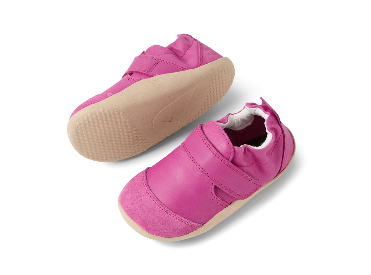 Bobux Xplorer Marvel Rose Violet ādas kurpītes