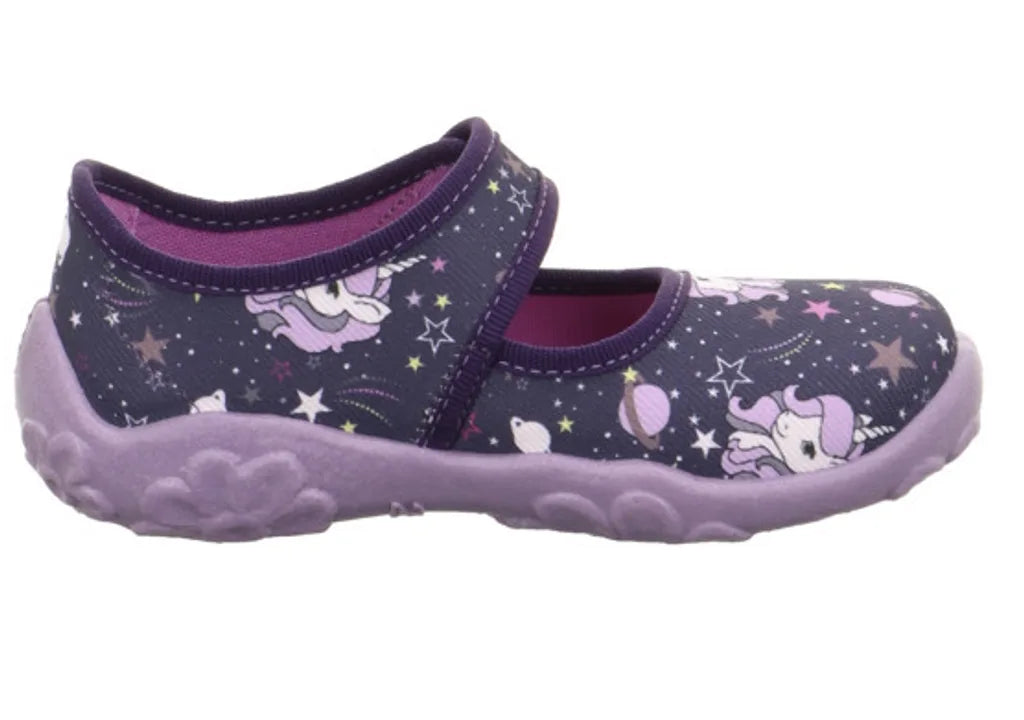 Superfit Bonny Lila Unicorn auduma kurpītes