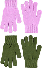 MOLO KIDDY Purple Ray adīti pirkstaiņi ar vilnu