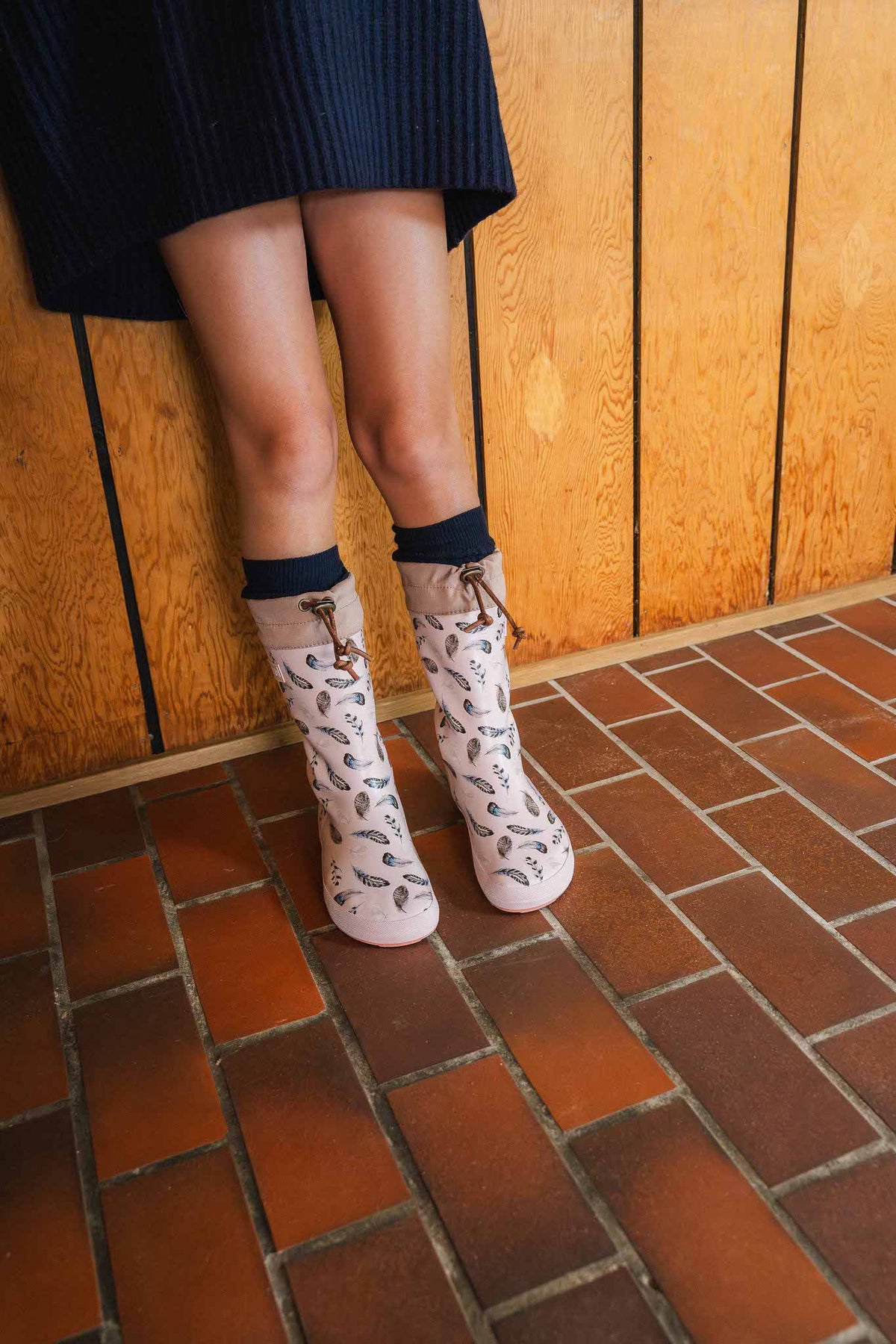 bisgaard Barefoot Thermo Feather siltie gumijas zābaki