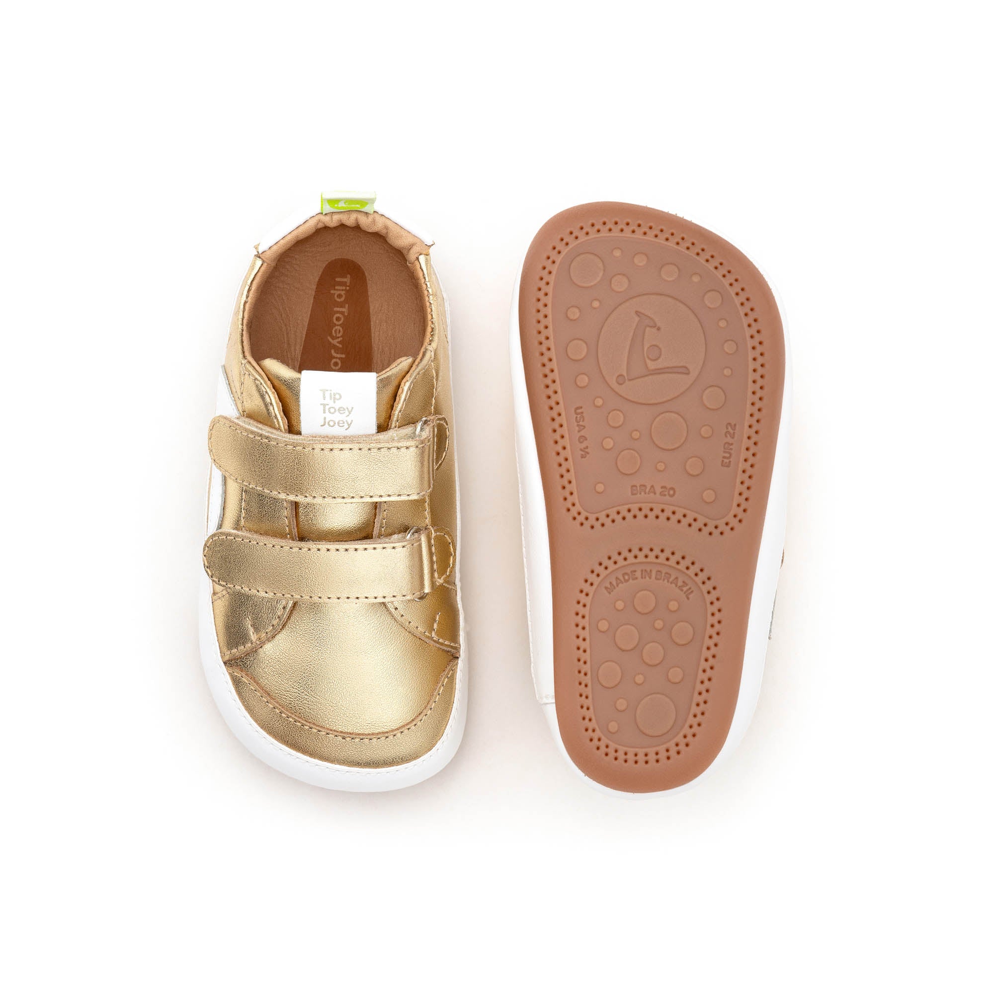 Tip Toey Joey Hopper Metal Gold First Shoes