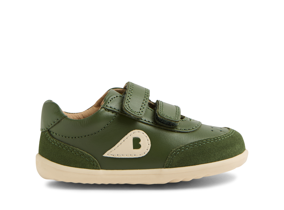 Bobux SU Champ Bronze Green leather shoes