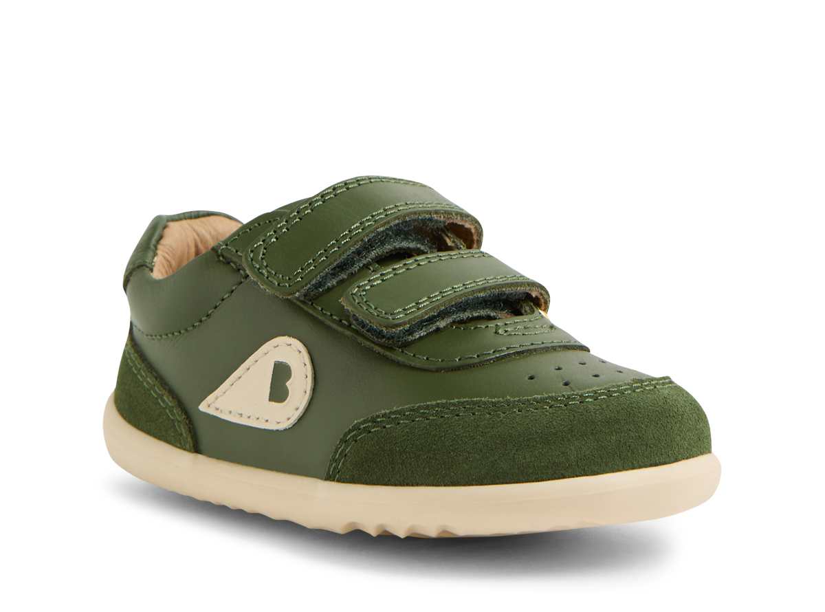 Bobux SU Champ Bronze Green leather shoes