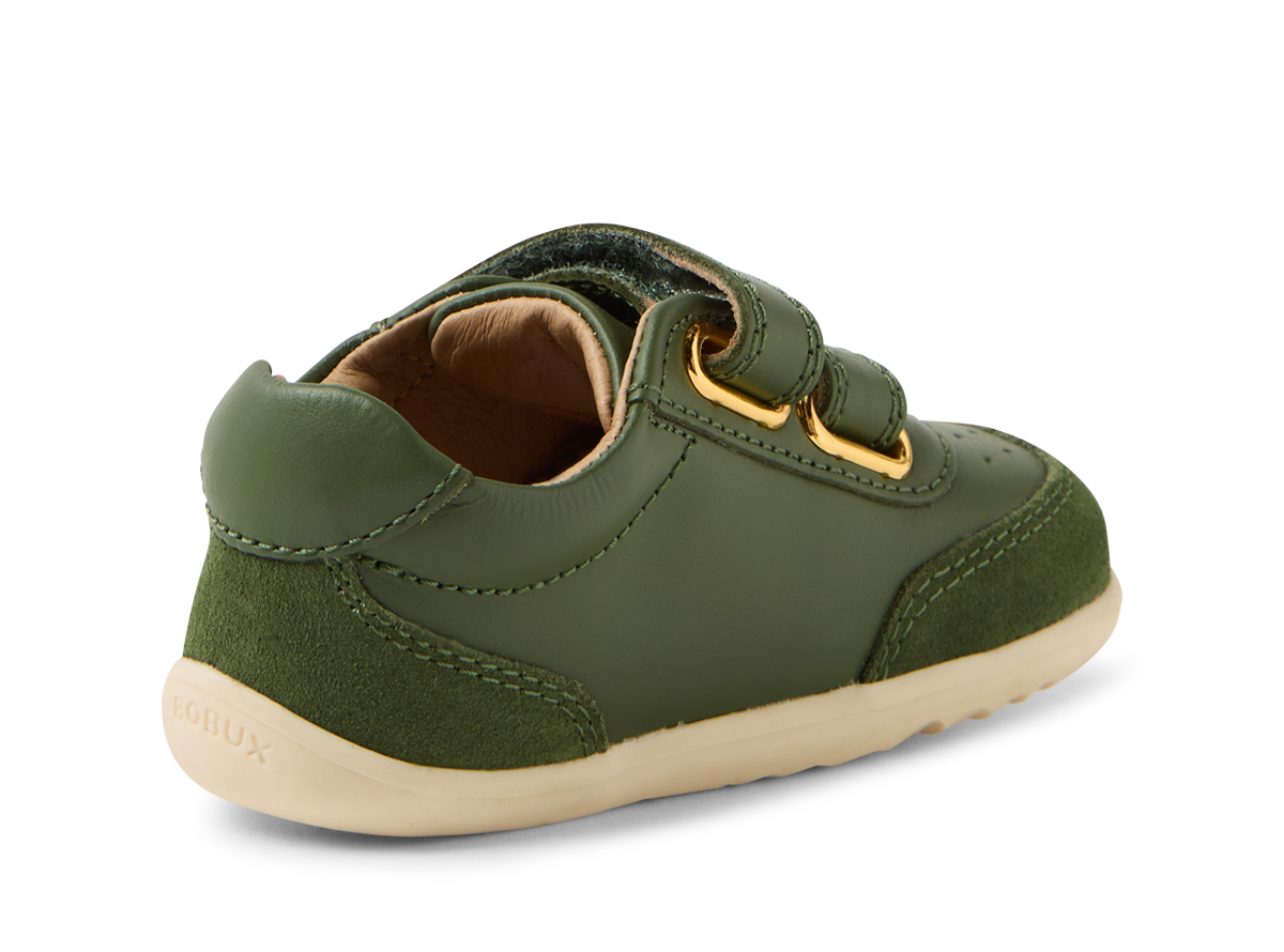 Bobux SU Champ Bronze Green leather shoes