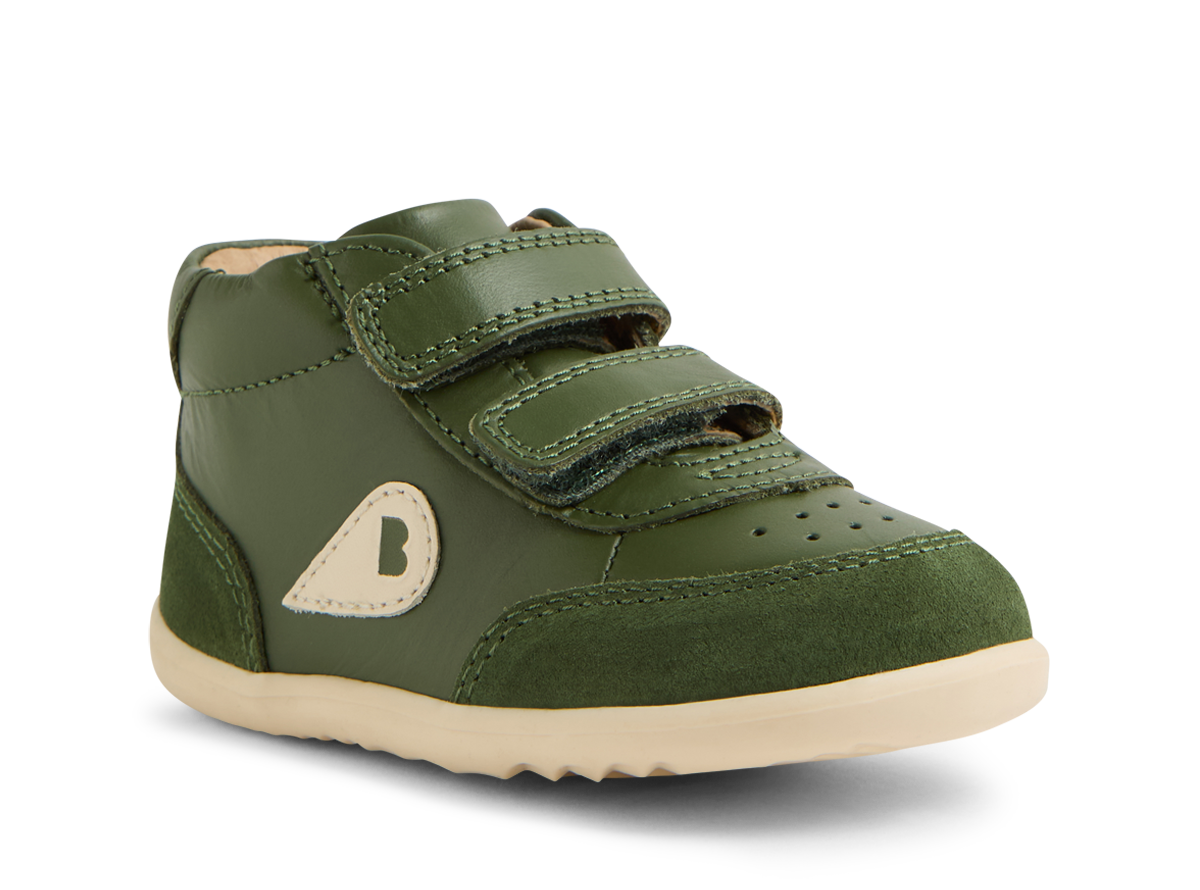Bobux Step Up Champ High Bronze Green Booties