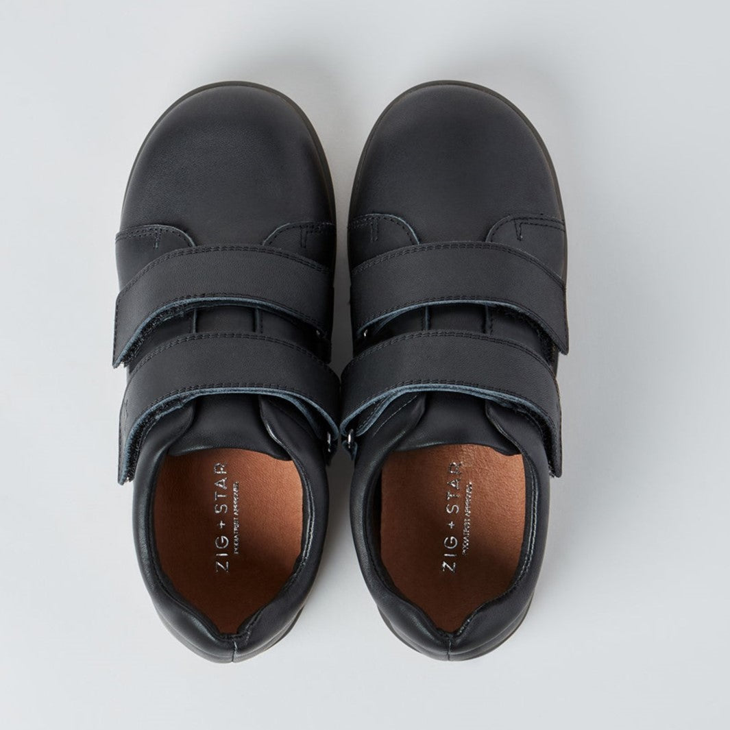 BLACK-ATOMIC-JUNIOR-SCHOOL-SHOE---TOP-VIEW cut