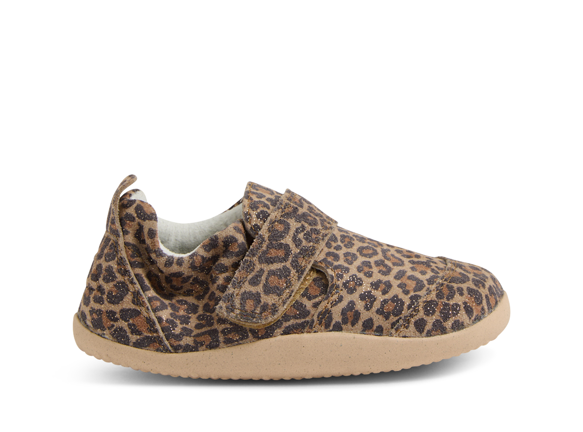 Bobux Xplorer Marvel Leopard Shimmer ādas kurpītes