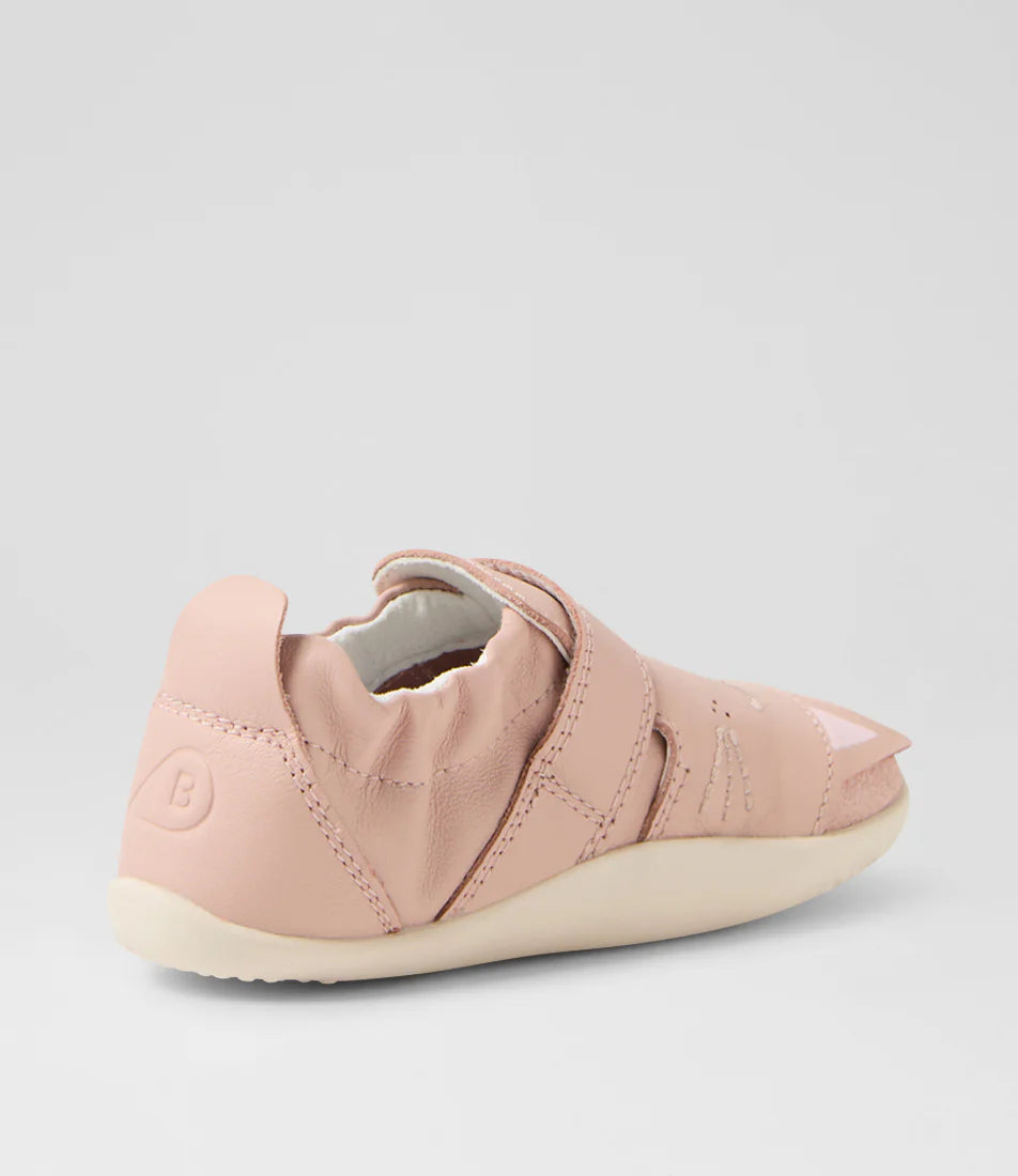 Bobux Xplorer Critters Purr Cameo Rose ādas kurpītes