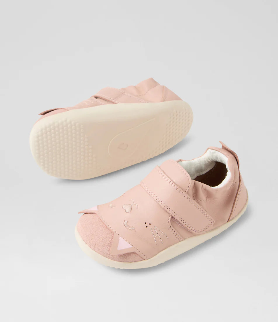 Bobux Xplorer Critters Purr Cameo Rose ādas kurpītes