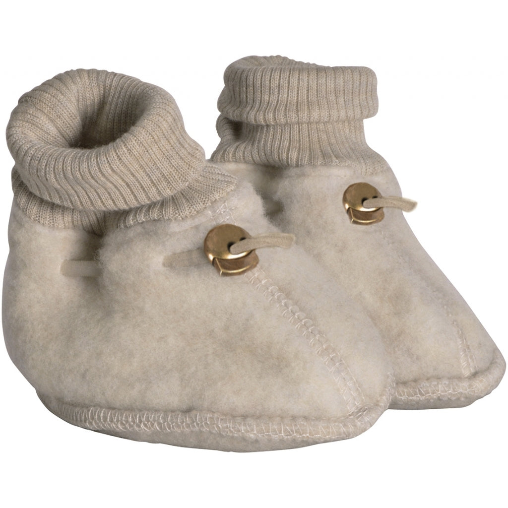 Baby Wool Booties White Mikk Line