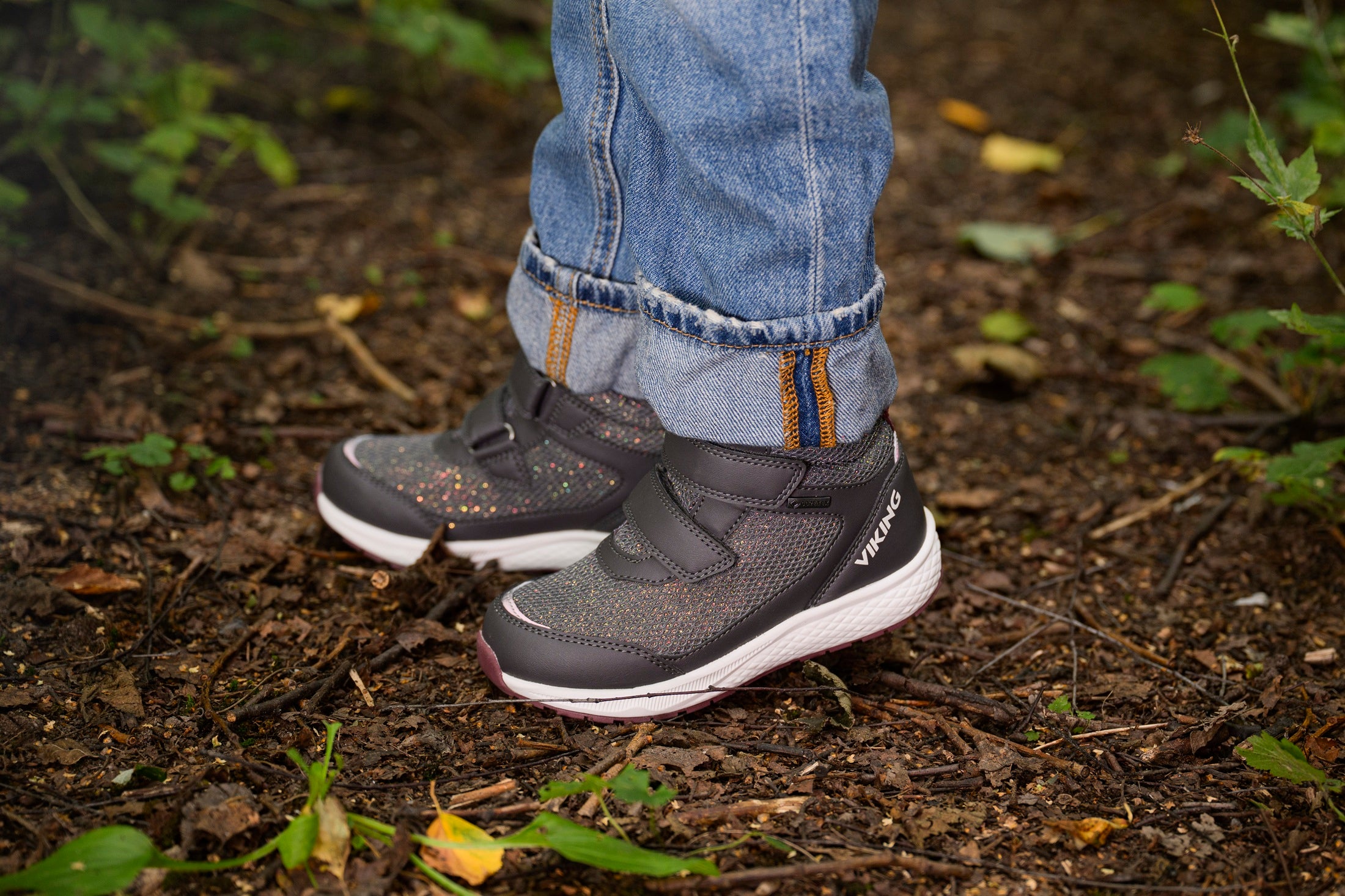 Viking Bouncy Glitter Mid GTX 2V ūdensizturīgās kedas