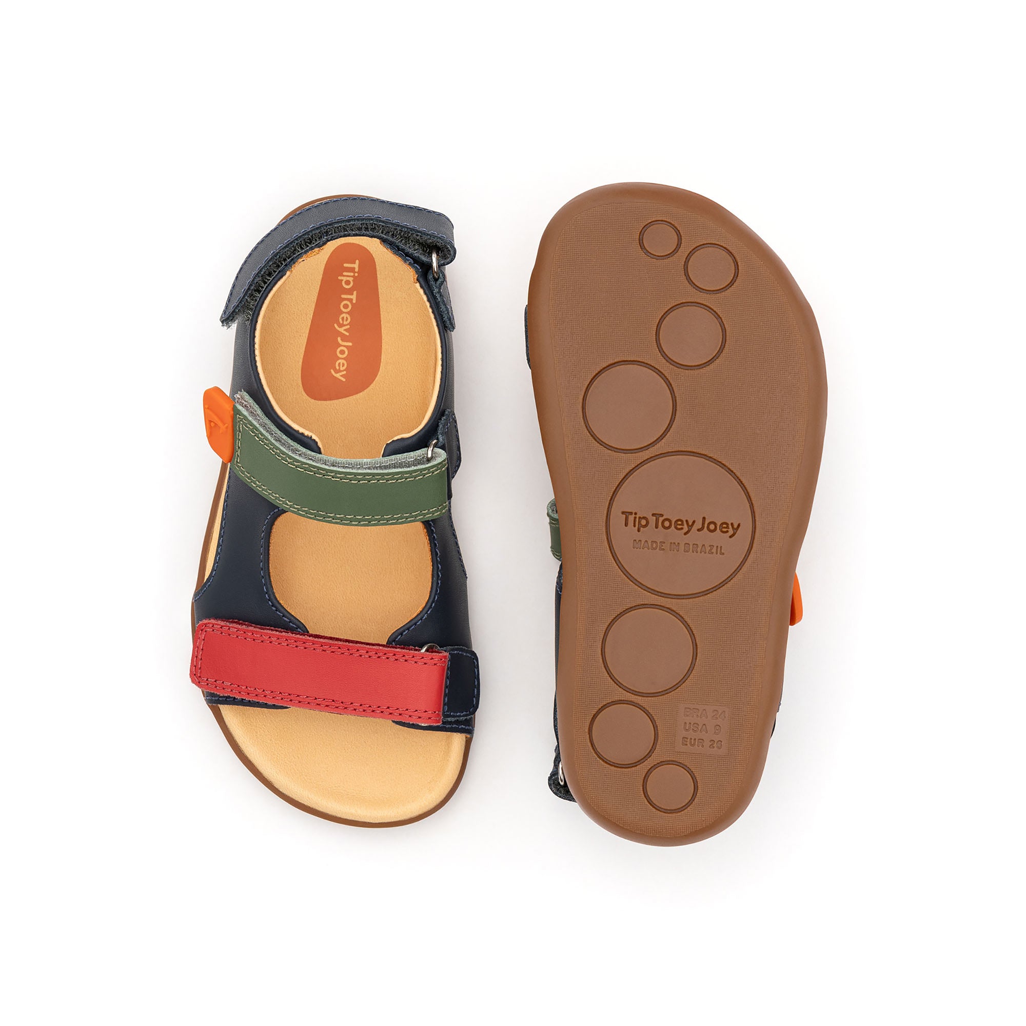 Tip Toey Joey Explorer Navy/Tomato Sandals
