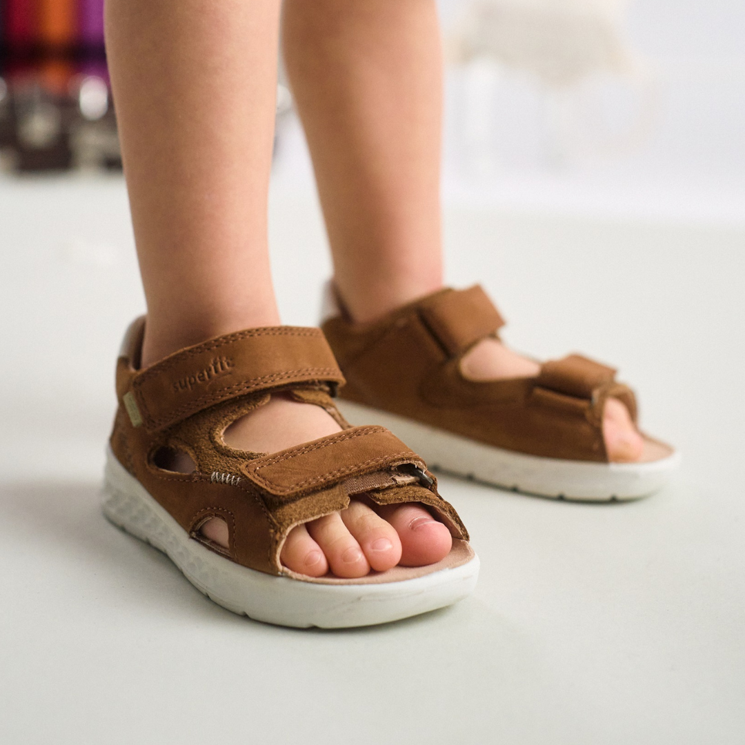 Superfit Lagoon Brown ādas sandalītes