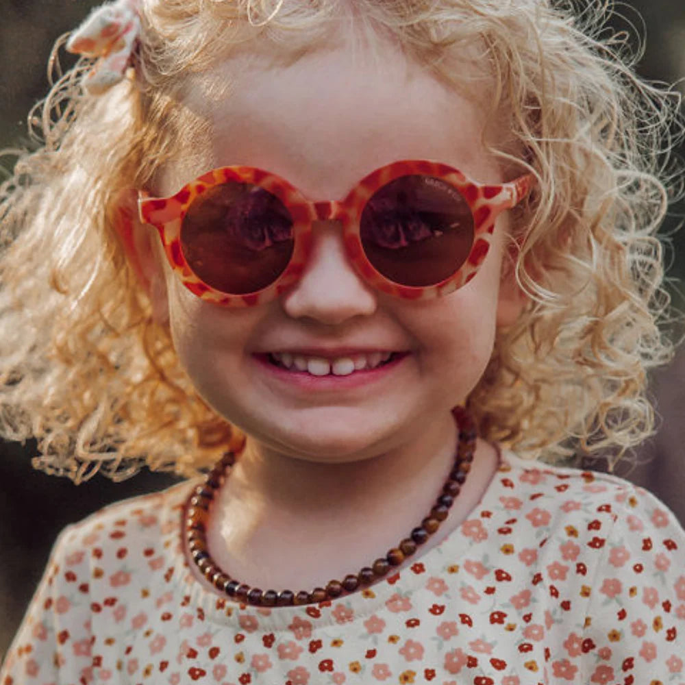 Grech & Co Original Round Bendable Polarized Sunset Tortoise saules brilles