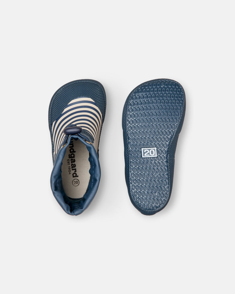 Bundgaard Cover Navy Stripe rubber booties for babies