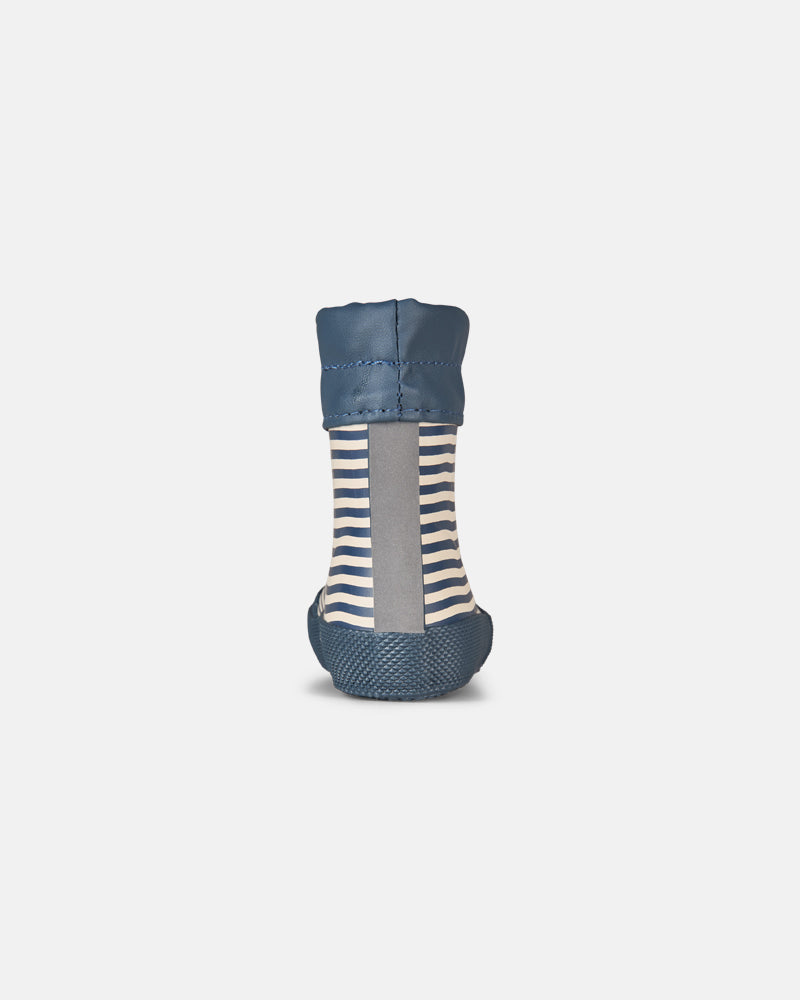 Bundgaard Cover Navy Stripe rubber booties for babies