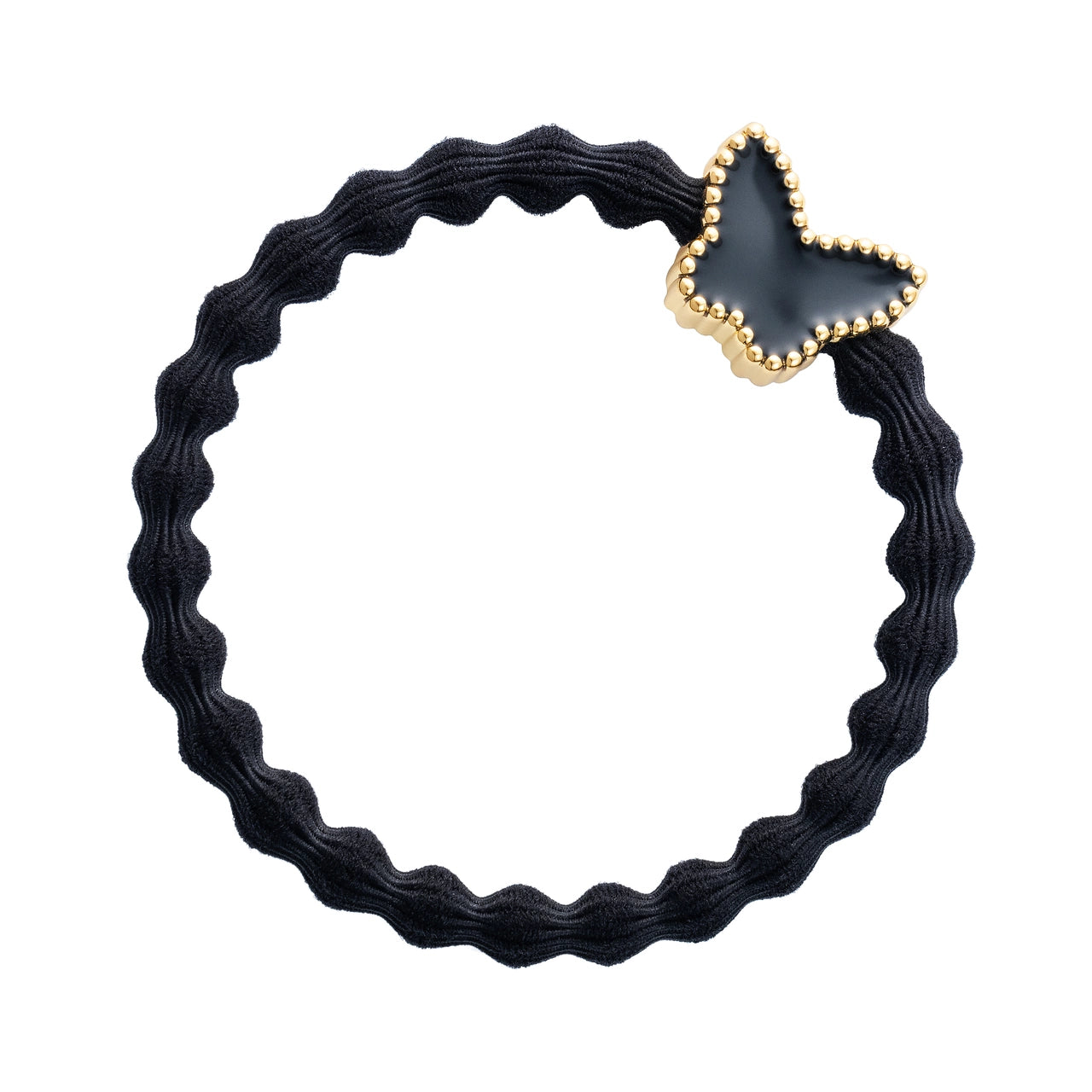 byEloise Enamel Gold Butterfly Black matu gumija
