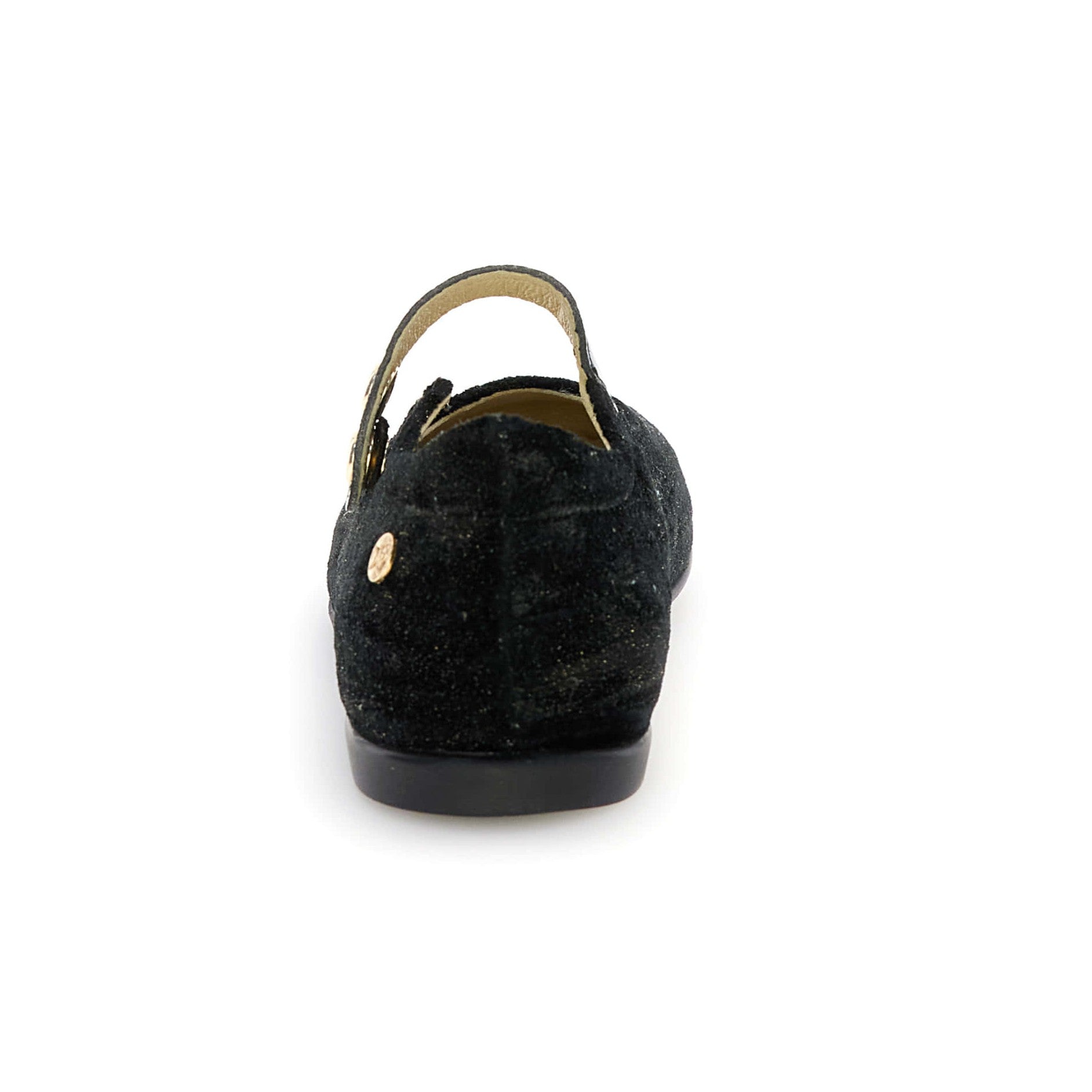 Naturino Ovindoli velvet slippers - black with gold accents