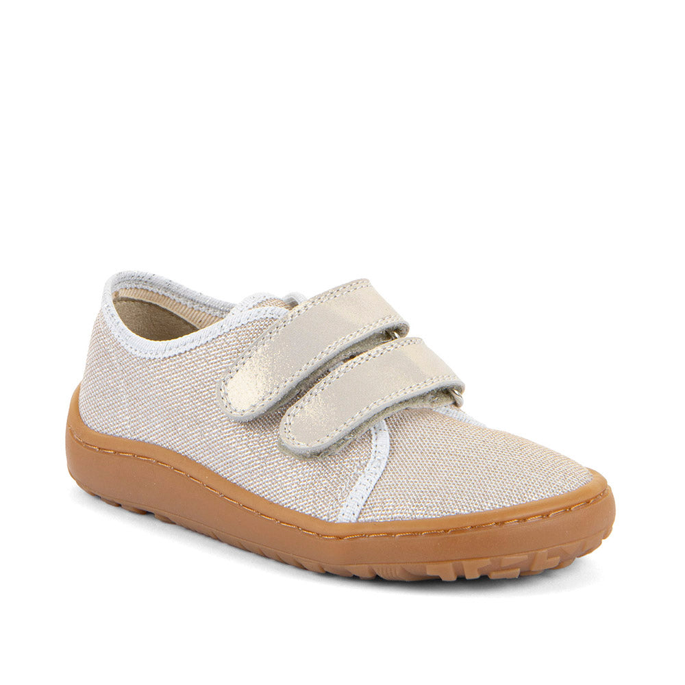 Froddo Barefoot Canvas Gold auduma kurpes