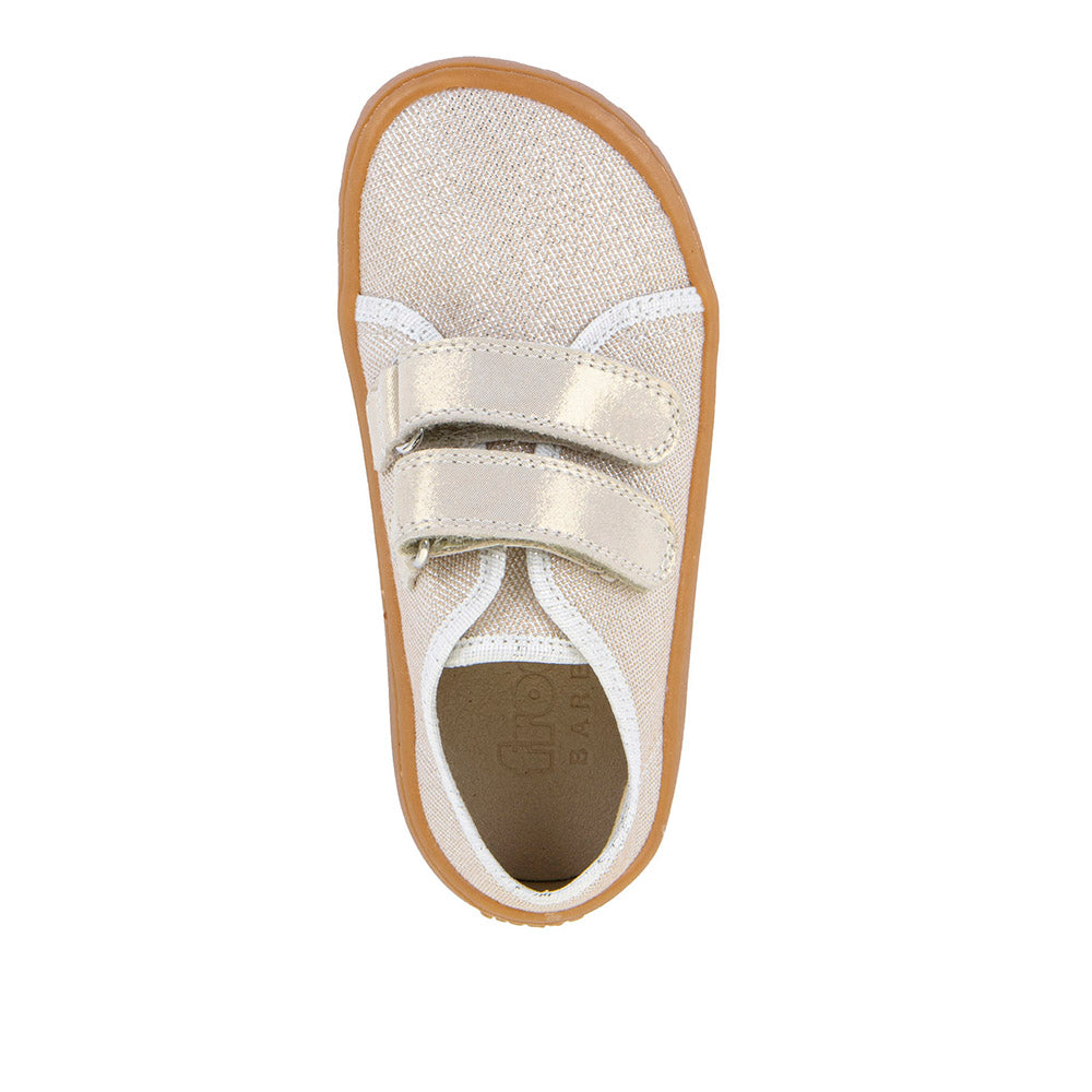 Froddo Barefoot Canvas Gold auduma kurpes