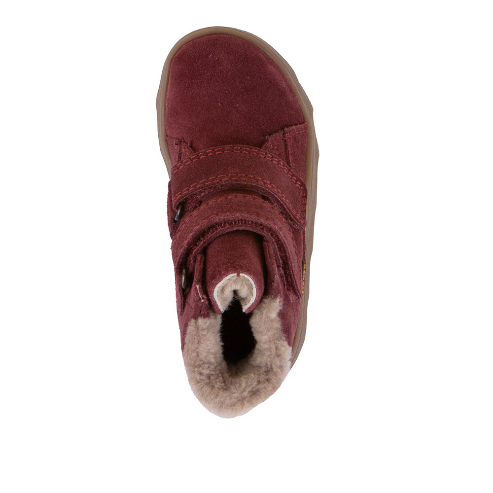 Froddo Zeru TEX Furry Barefoot Bordeaux  siltie zābaki
