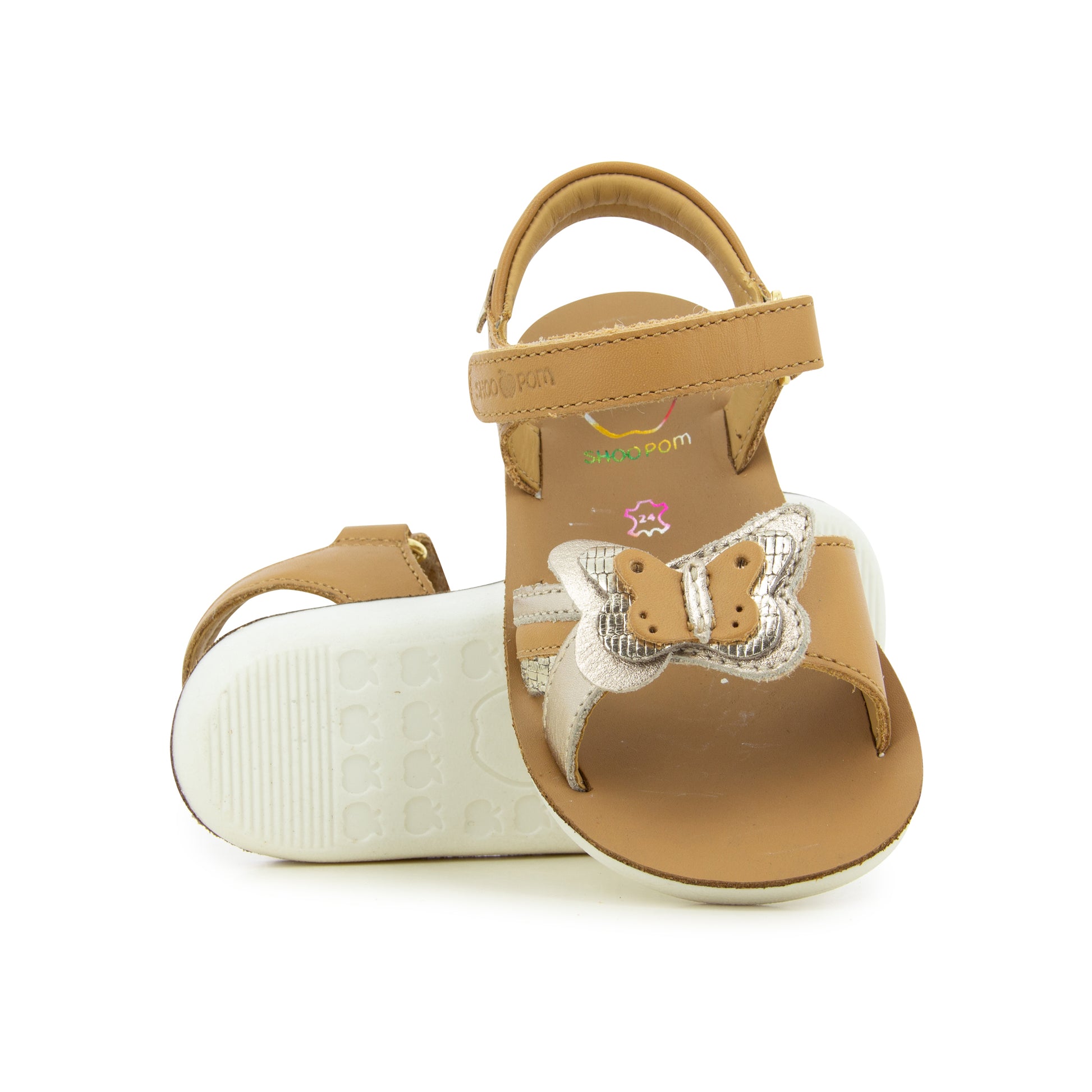 SHOOPOM / ETE 2025 / GOA FLY / NAPPA + CAOUTCHOUC / CLEAR CAMEL