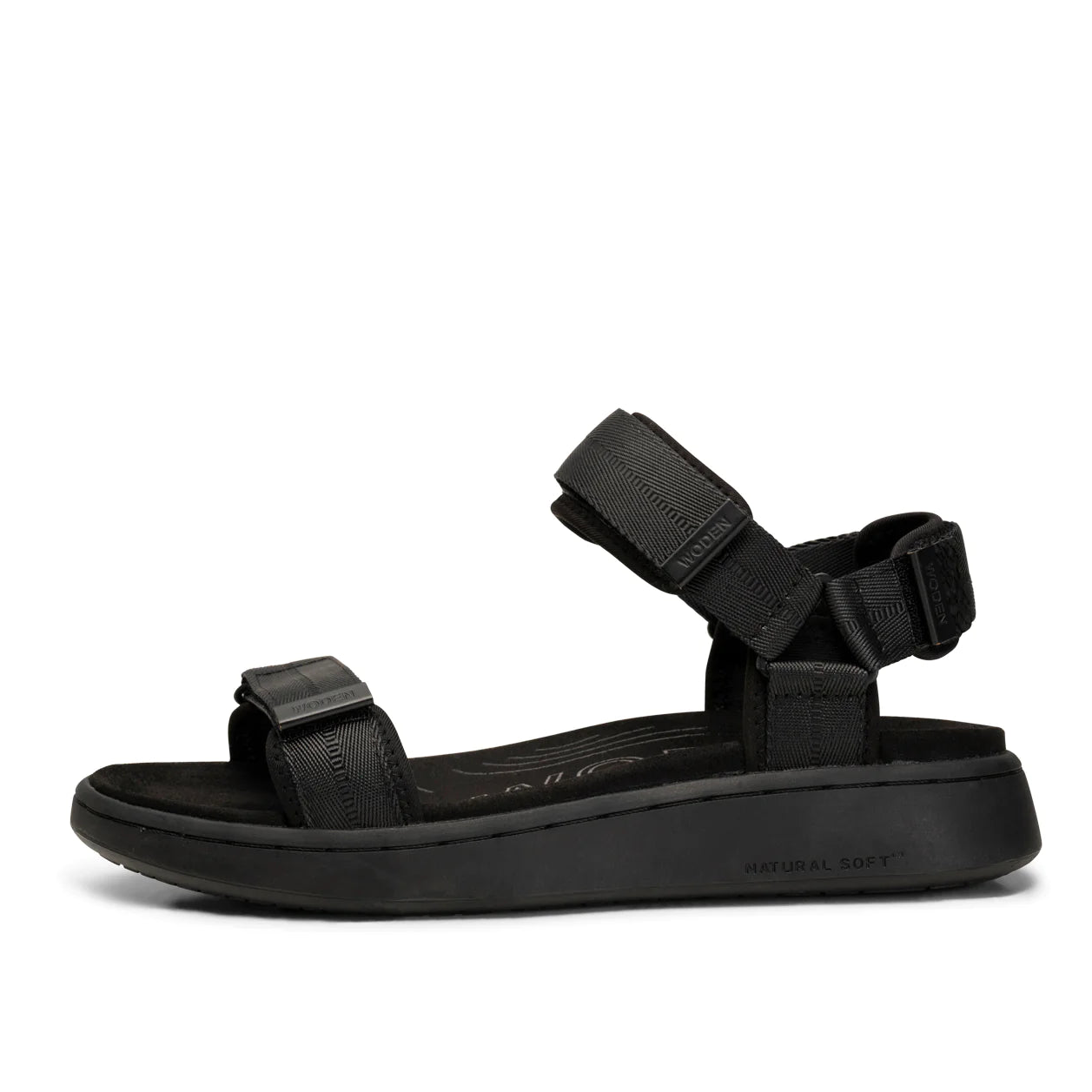 WODEN Line Black sandales