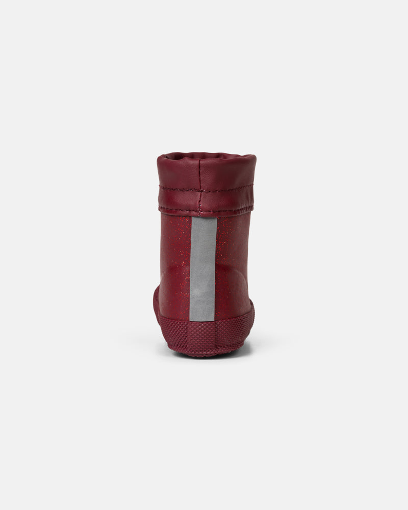 Bundgaard Malik Berry Sparkle siltinātie gumijas zābaciņi