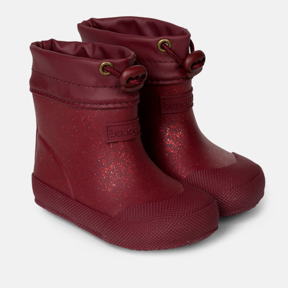 Bundgaard Malik Berry Sparkle insulated rubber boots