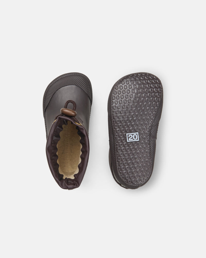Bundgaard Malik Dark Brown siltinātie gumijas zābaciņi