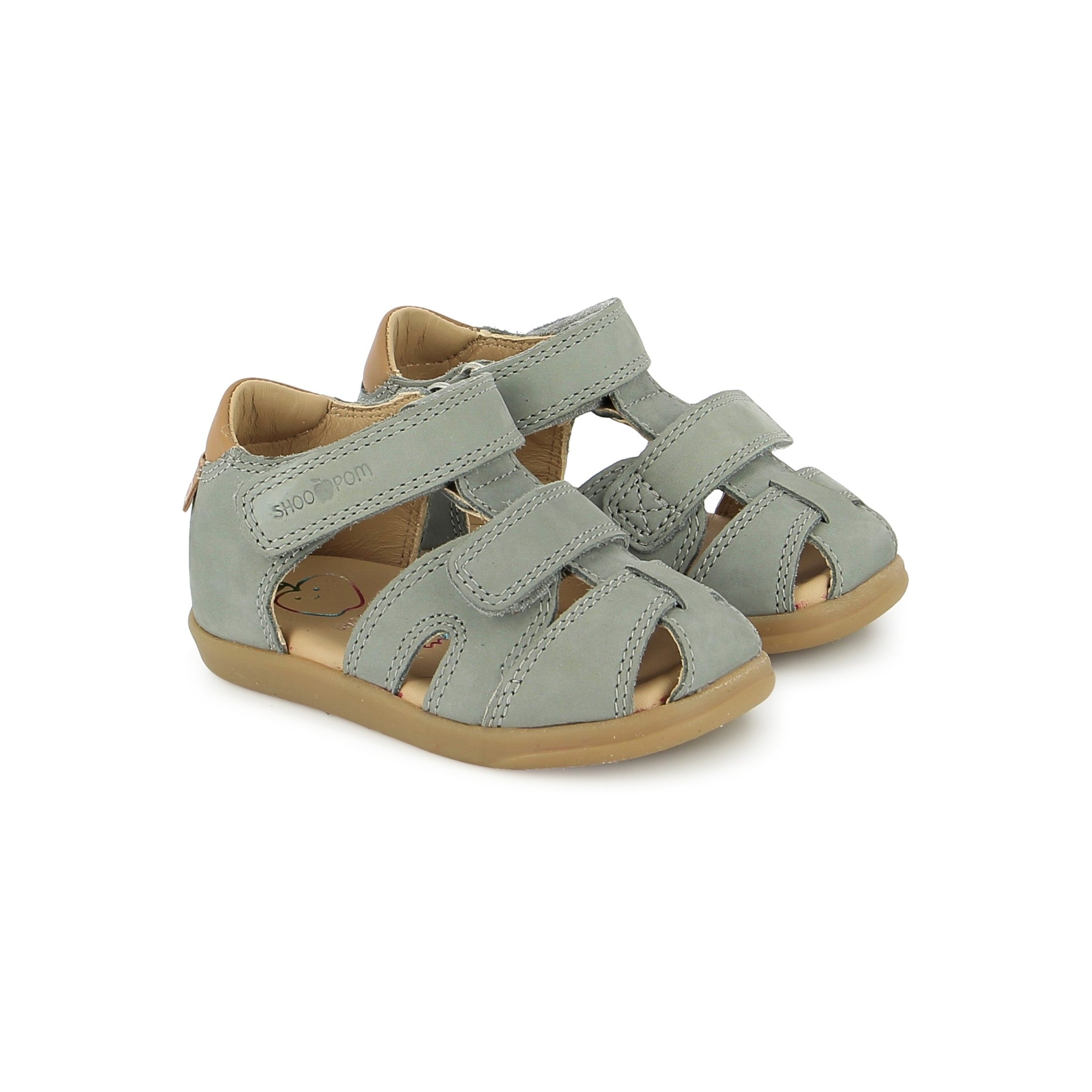 Shoo Pom Pika Nubuck Castor Gray sandalītes