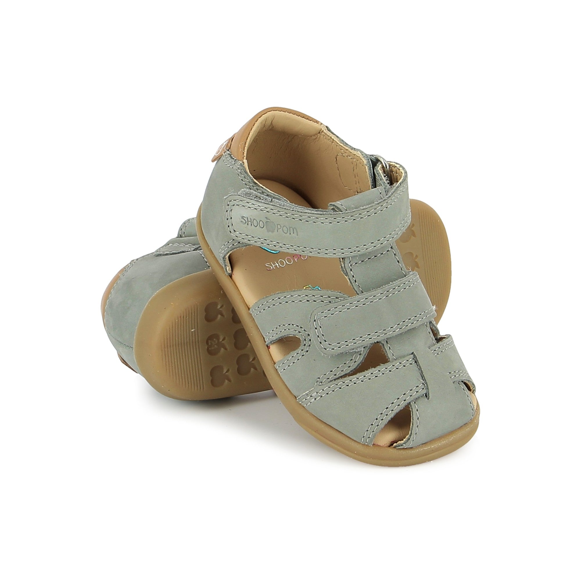 Shoo Pom Pika Nubuck Castor Gray sandalītes