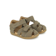 Shoo Pom Pika Nubuck Kaki-Camel sandalītes