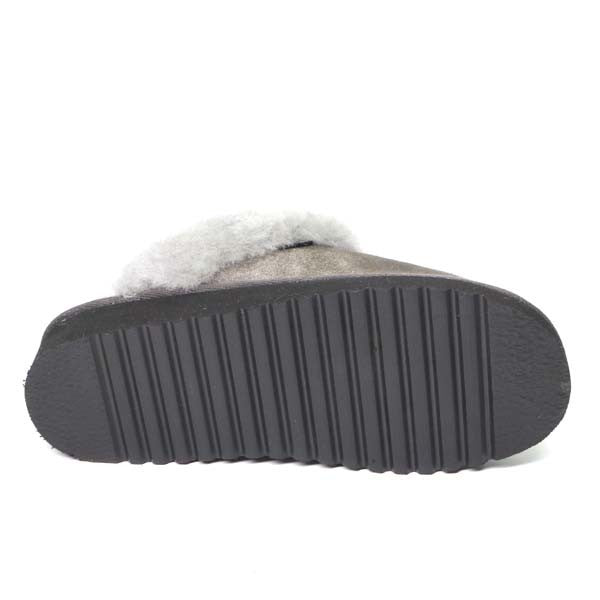 Slipper Grijs schaapswol RONJA SHEPHERD (2)