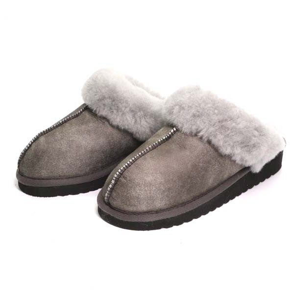 Slipper Grijs schaapswol RONJA SHEPHERD