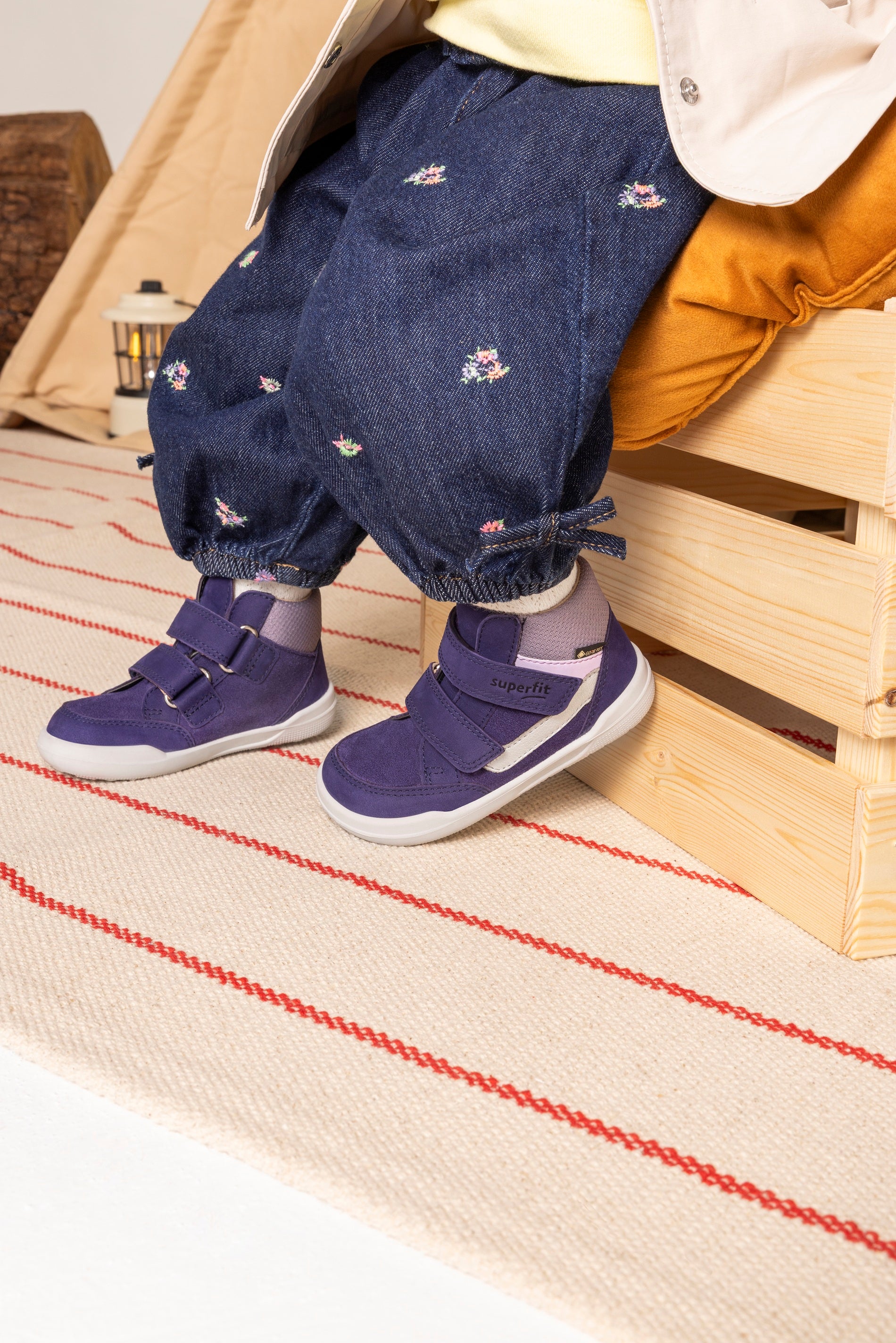 Superfit Superfree Gore-Tex Blau/Lila ādas zābaciņi