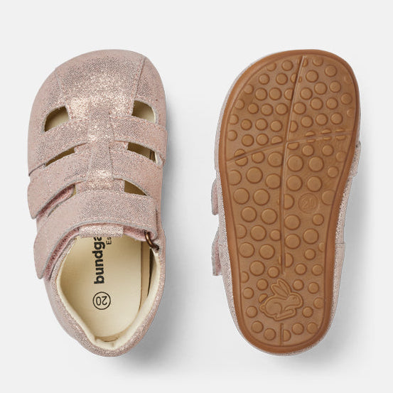 Bundgaard Tobias Summer Old Rose Glitter pirmās kurpītes