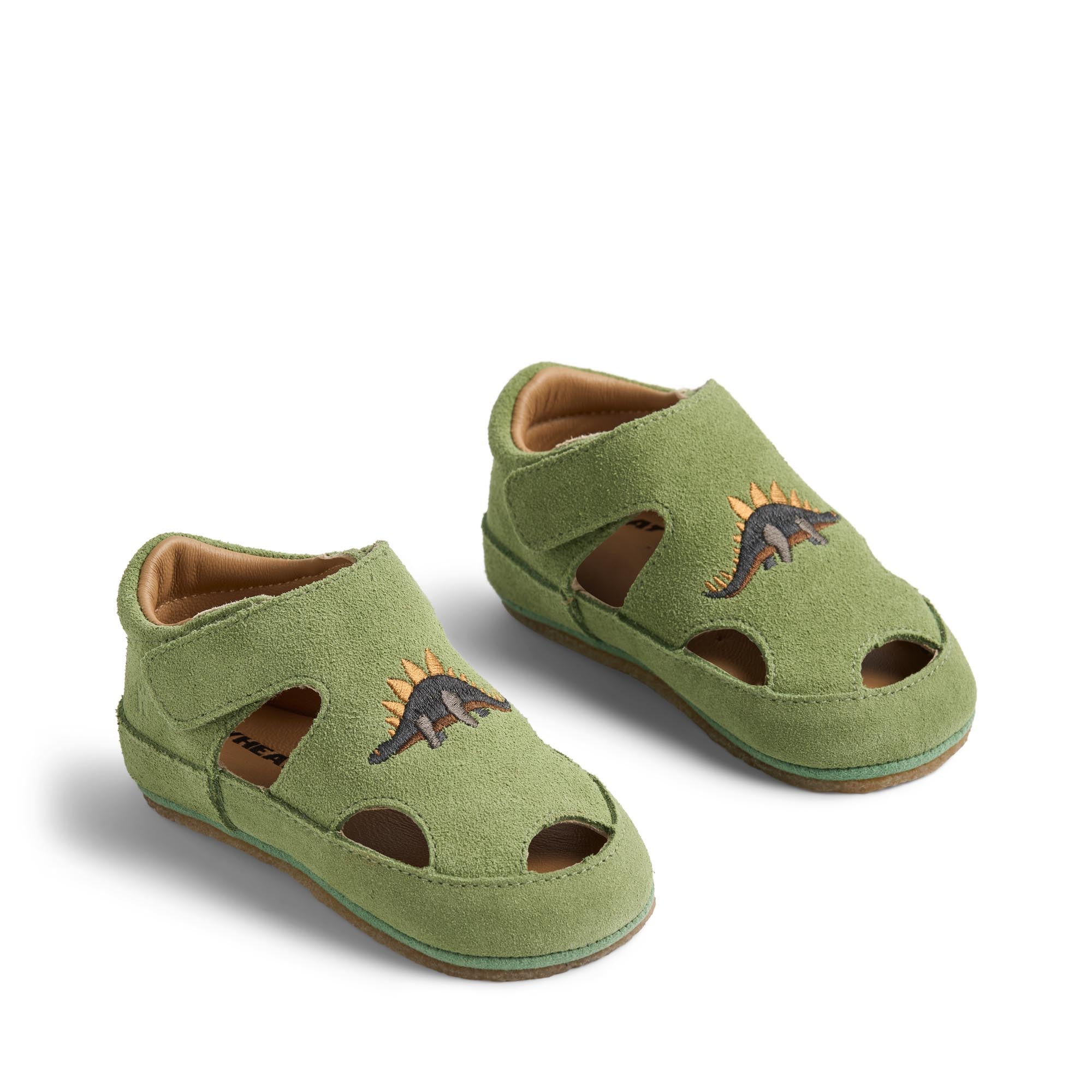 Wheat Pax Herb leather slippers