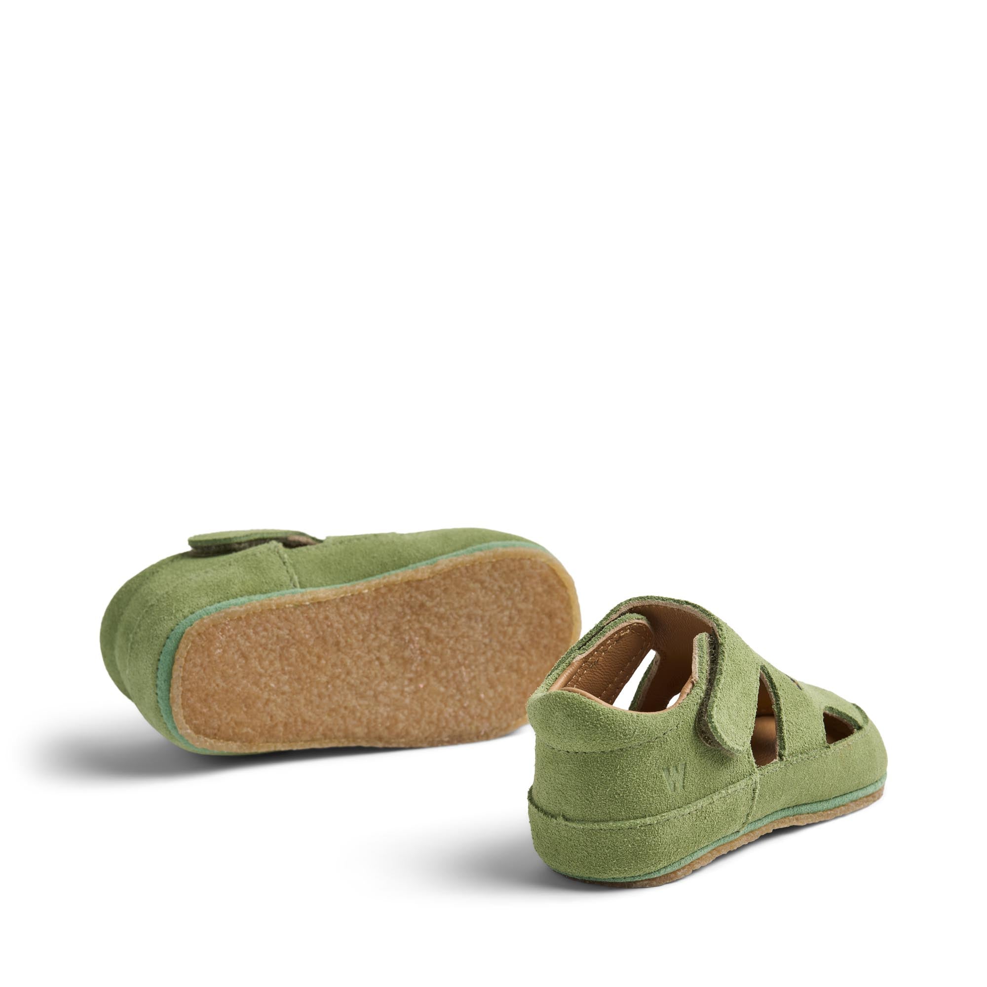 Wheat Pax Herb leather slippers