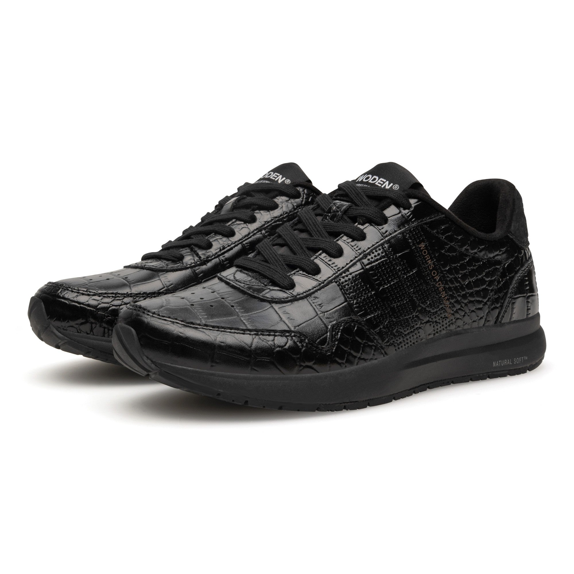 WODEN Nora Natural Soft Croco ādas apavi