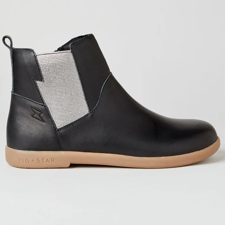 ZIG+STAR Rockit Black/Pewter ādas zābaciņi