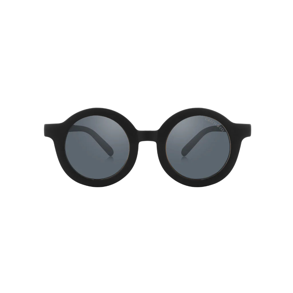 Grech & Co Original Round Bendable Polarized Black saules brilles