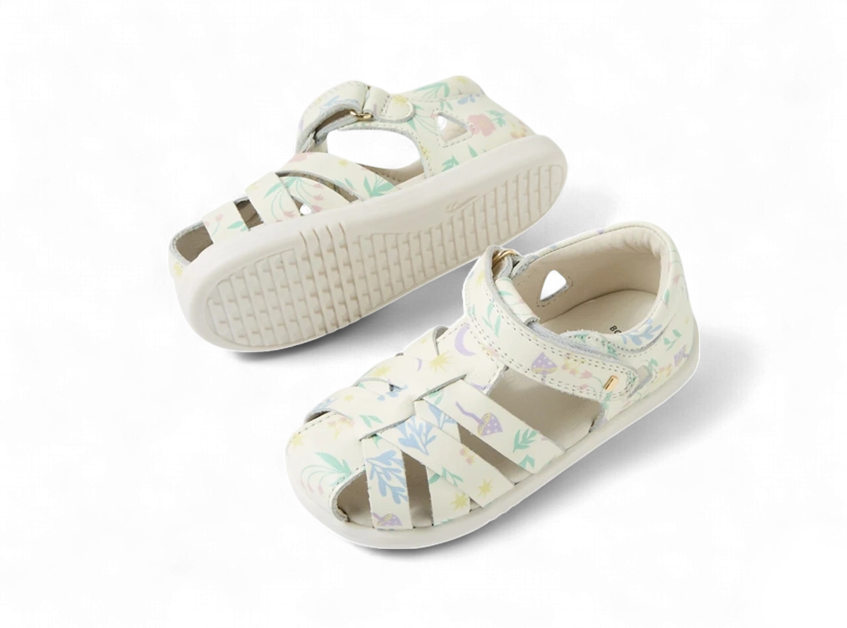 Bobux IW Tropicana White Floral sandales