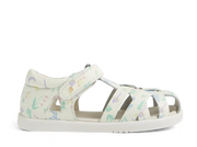 Bobux KP Tropicana White Floral ādas sandales