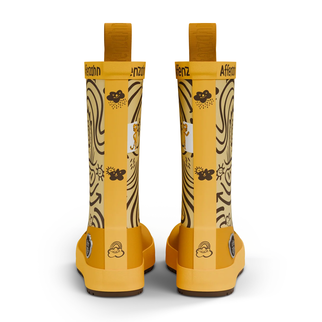 Affenzahn Vegan Plashy Tiger baskāju gumijas zābaki