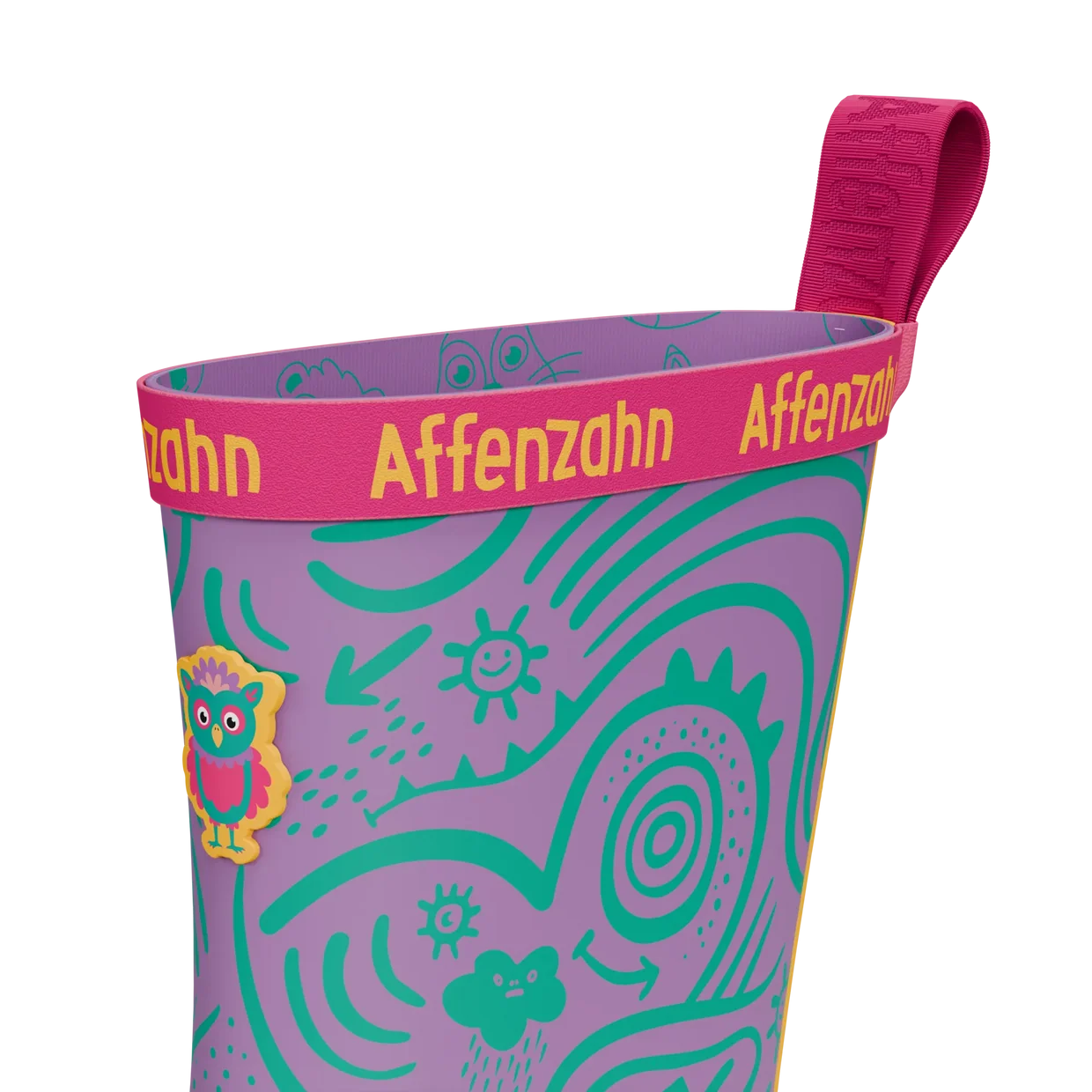 Affenzahn Vegan Plashy Owl baskāju gumijas zābaki