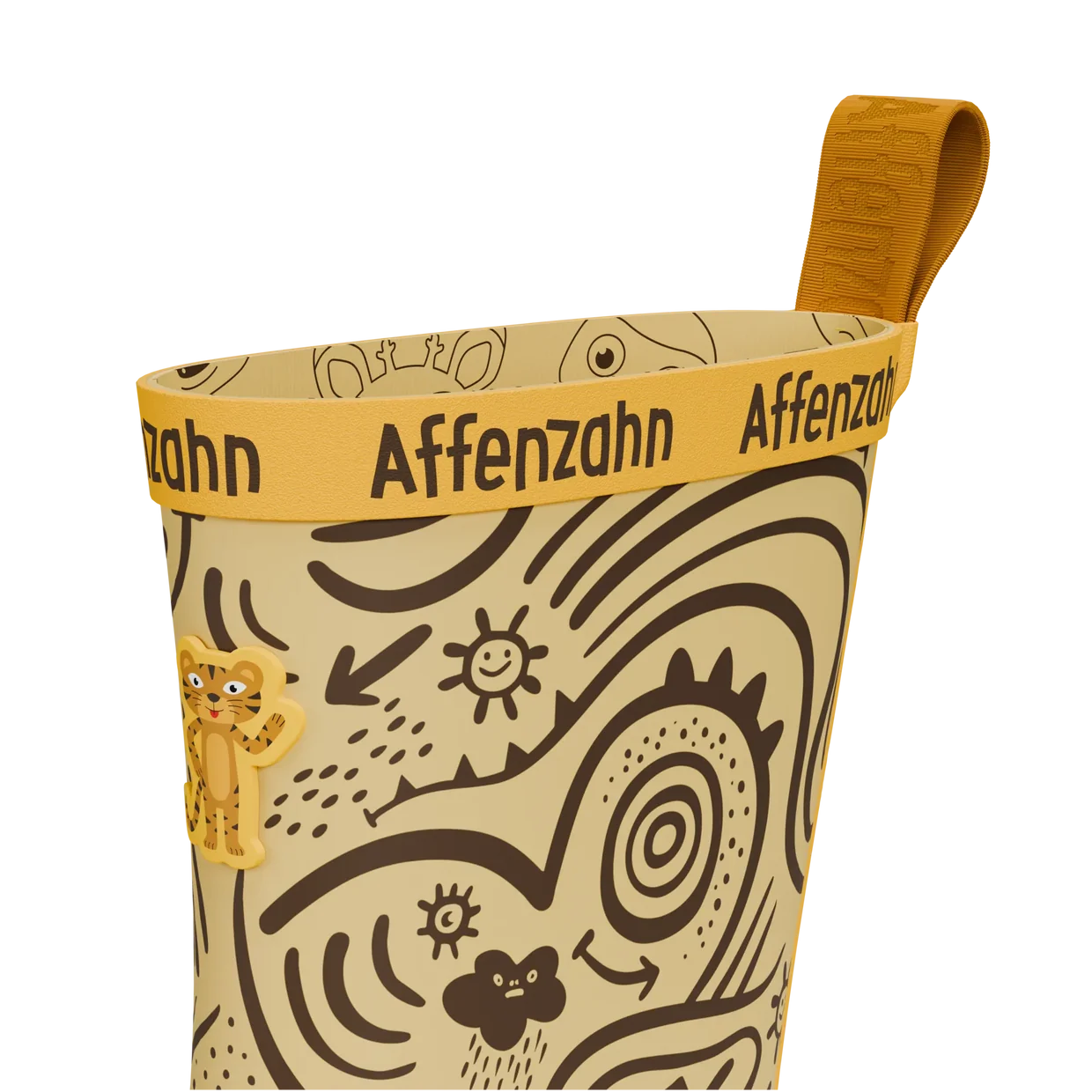 Affenzahn Vegan Plashy Tiger baskāju gumijas zābaki