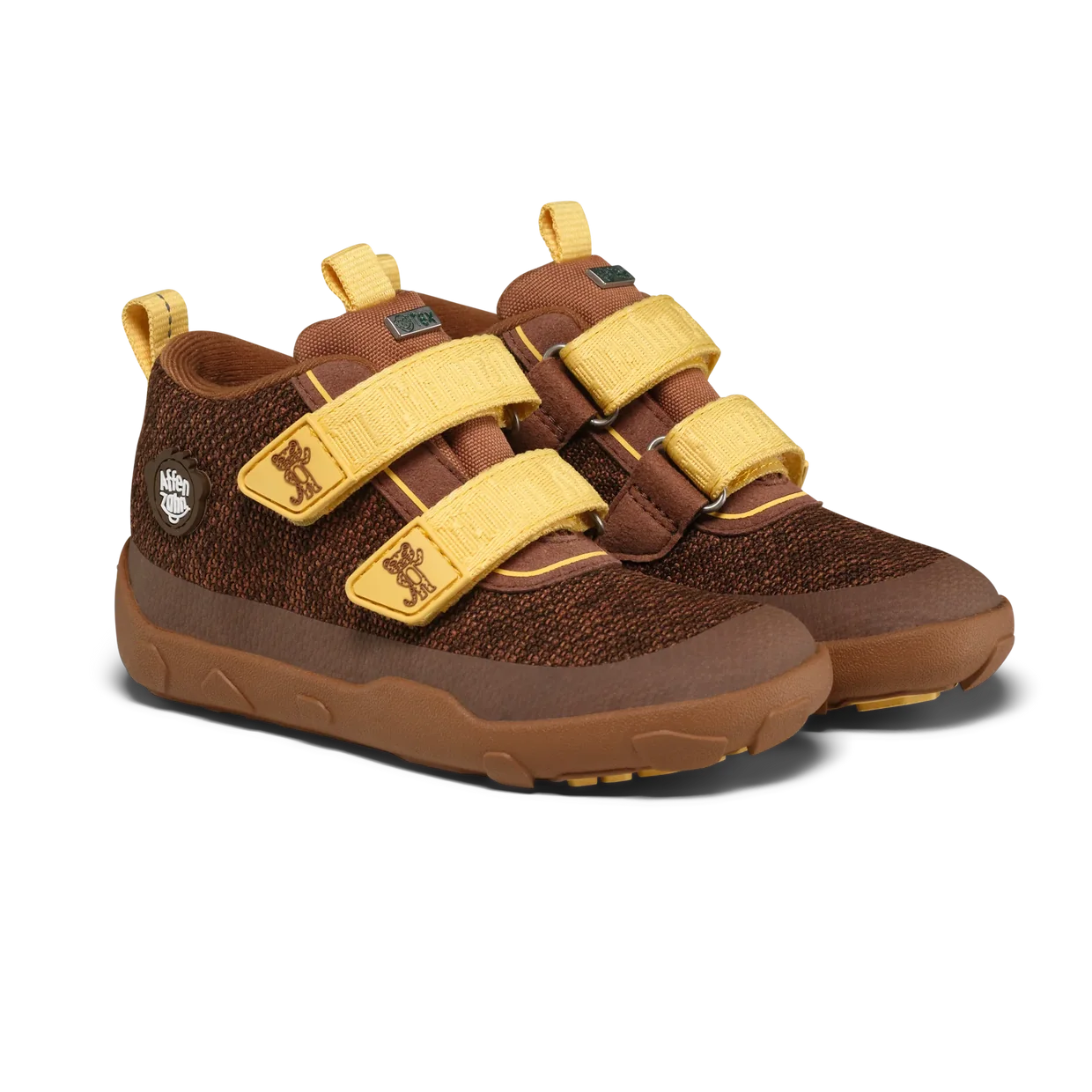 Affenzahn Low Boot Knit Happy Tiger Brown ūdensizturīgi apavi