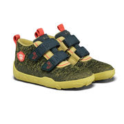 Affenzahn Low Boot Knit Happy Caterpillar Lime ūdensizturīgi apavi